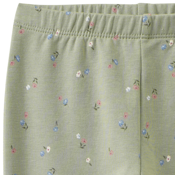 Mädchen Sweat-Leggings mit Blumen-Allover