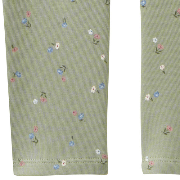 Mädchen Sweat-Leggings mit Blumen-Allover
