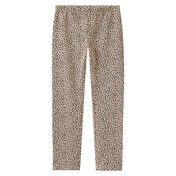 Mädchen Sweatleggings mit Leo-Muster