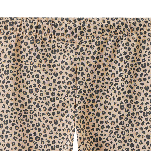 Mädchen Sweatleggings mit Leo-Muster