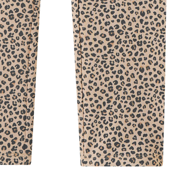 Mädchen Sweatleggings mit Leo-Muster
