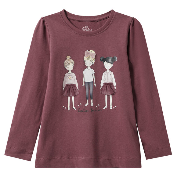 Mädchen Langarmshirt mit Print