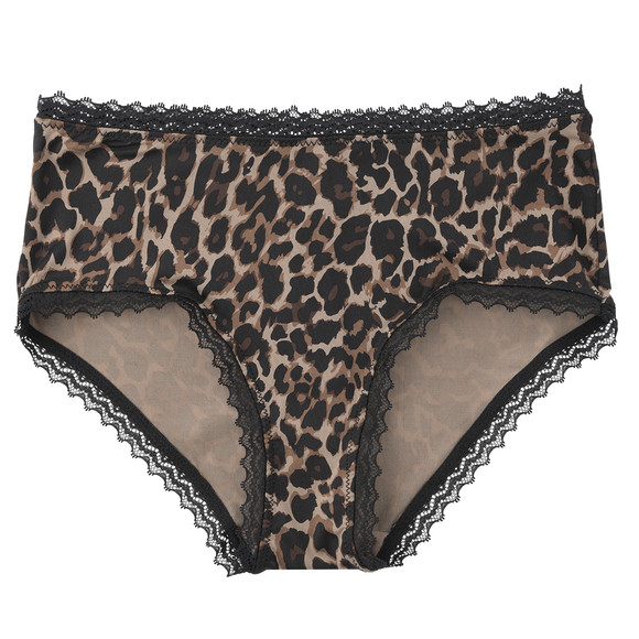 Dameslip met luipaardprint