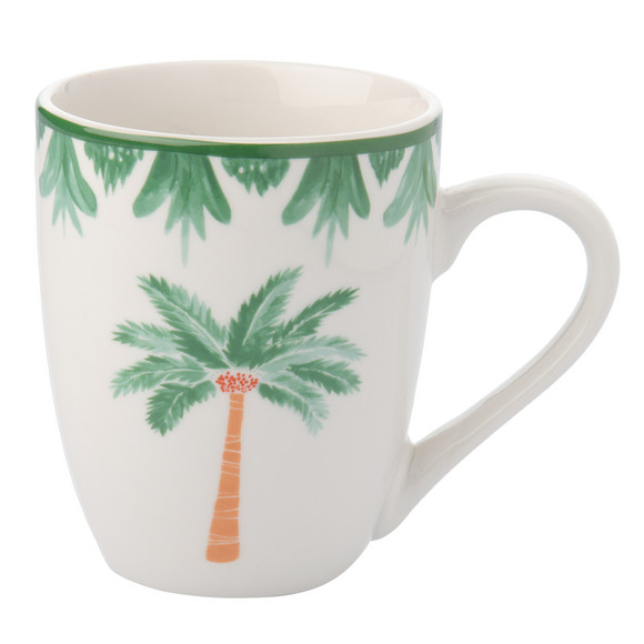 Tasse mit Palmen-Motiv