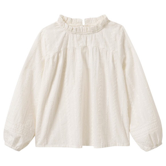 Mädchen Bluse mit Stickerei