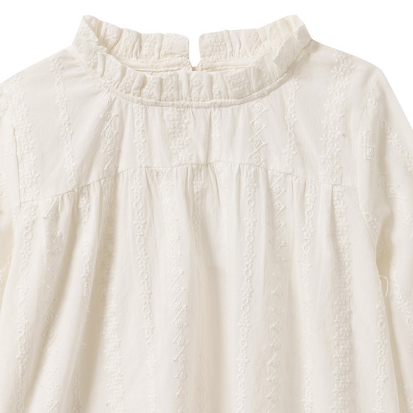 Mädchen Bluse mit Stickerei