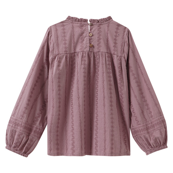 Mädchen Bluse mit Stickerei