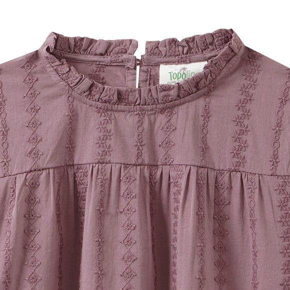 Mädchen Bluse mit Stickerei