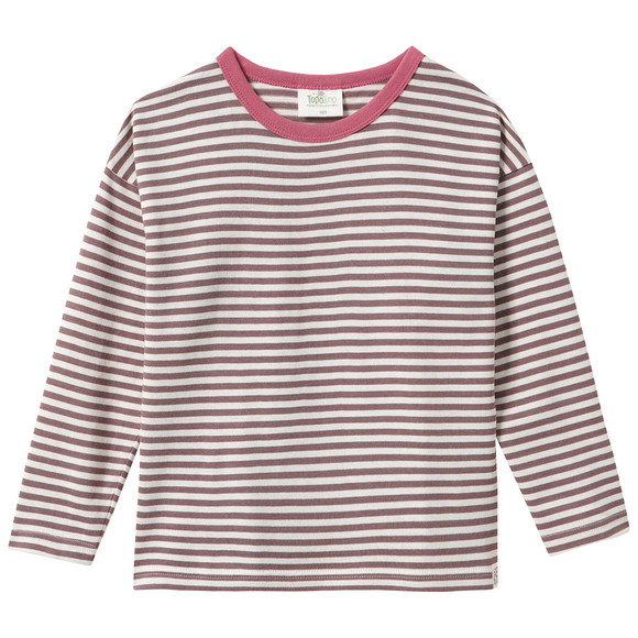 Mädchen Langarmshirt mit Streifen