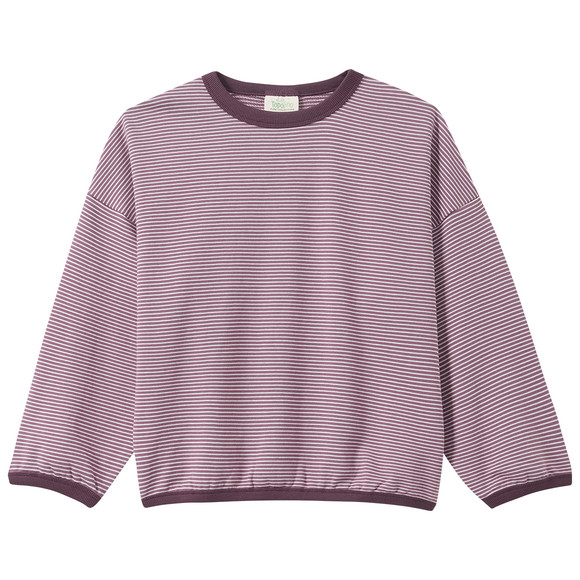 Mädchen Sweatshirt mit Streifen