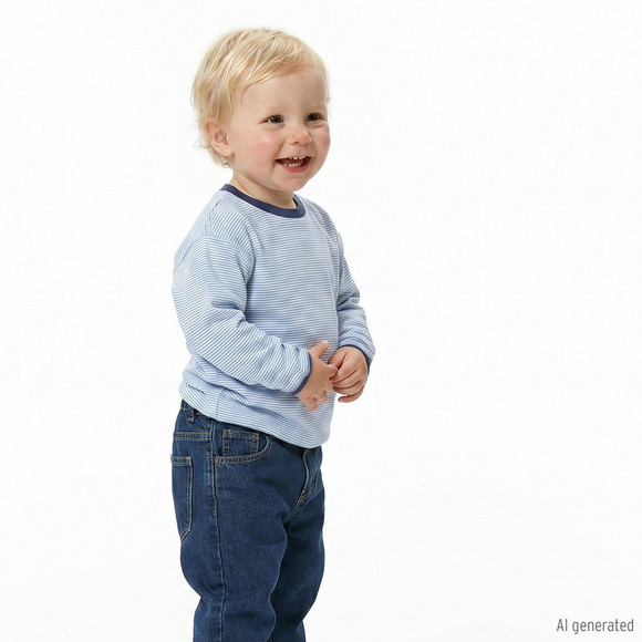 Jungen Sweatshirt mit Streifen