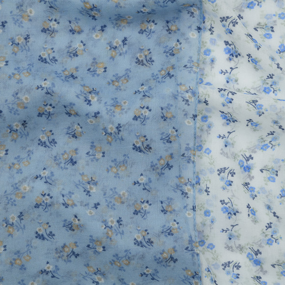 2 Mädchen Tücher mit Blumen-Muster