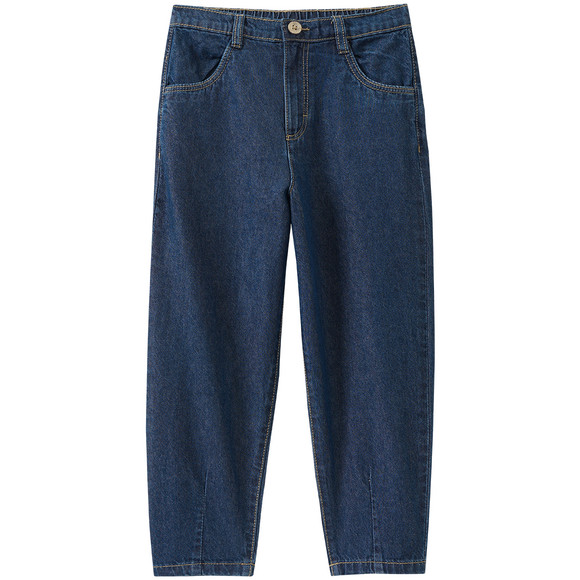 Jungen Barrel-Jeans mit Used-Waschung