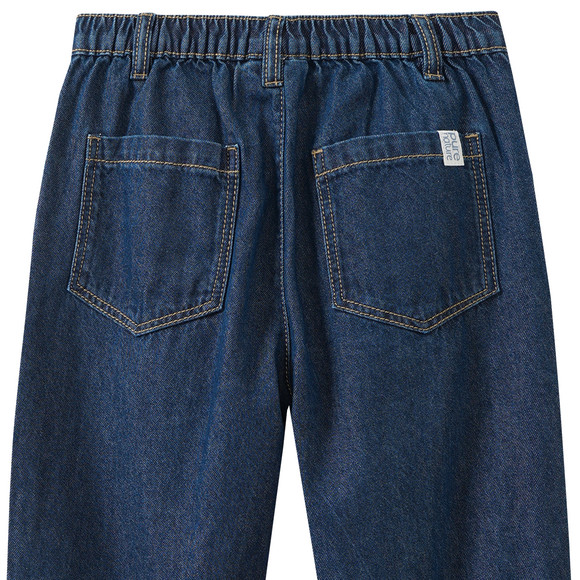 Jungen Barrel-Jeans mit Used-Waschung