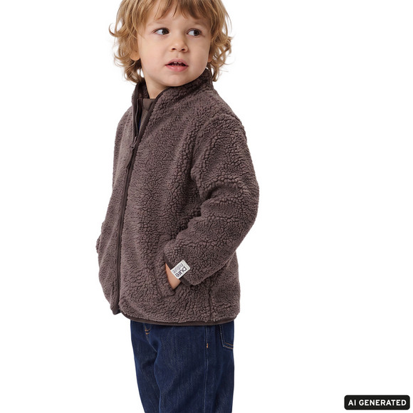 Kinder Teddyjacke mit Stehkragen