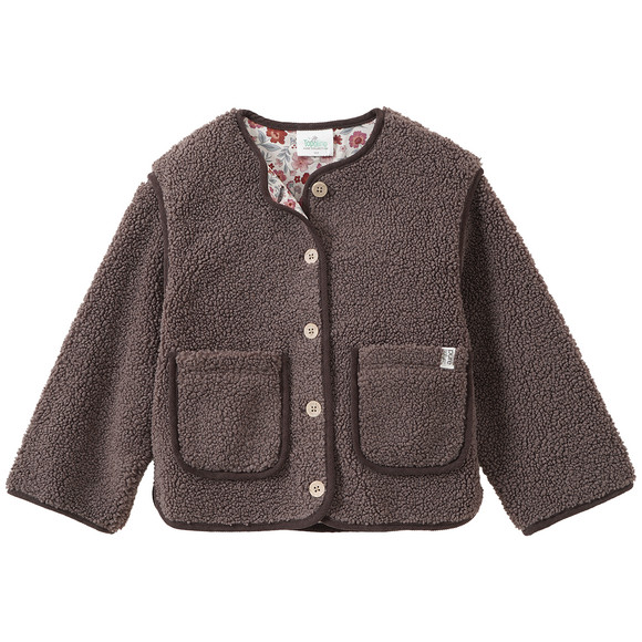 Mädchen Teddyjacke mit abnehmbaren Ärmeln
