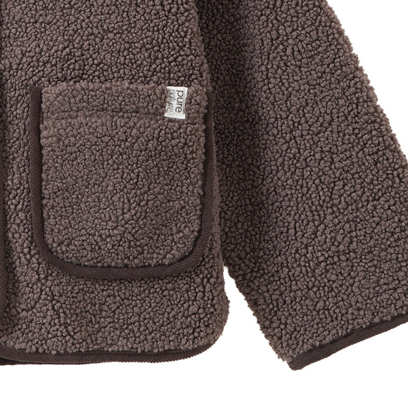 Mädchen Teddyjacke mit abnehmbaren Ärmeln