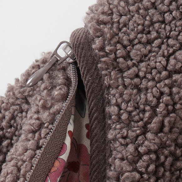 Mädchen Teddyjacke mit abnehmbaren Ärmeln
