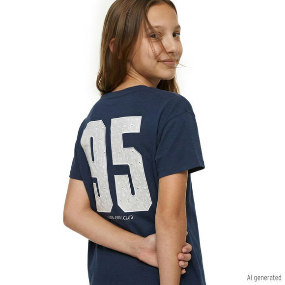Mädchen T-Shirt mit Rücken-Motiv