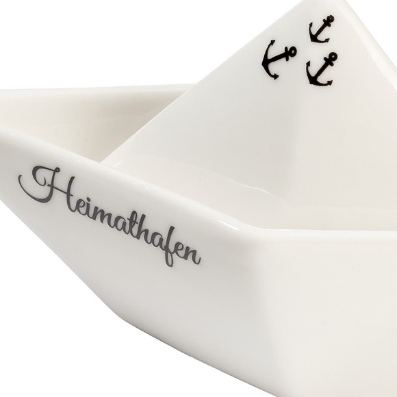 Großer Dekoaufsteller in Segelboot-Form