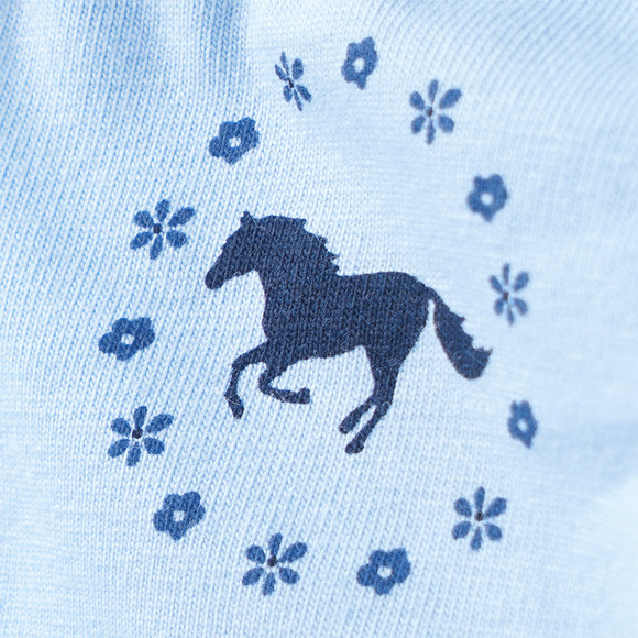 5 Mädchen Pantys mit Pferde-Motiven