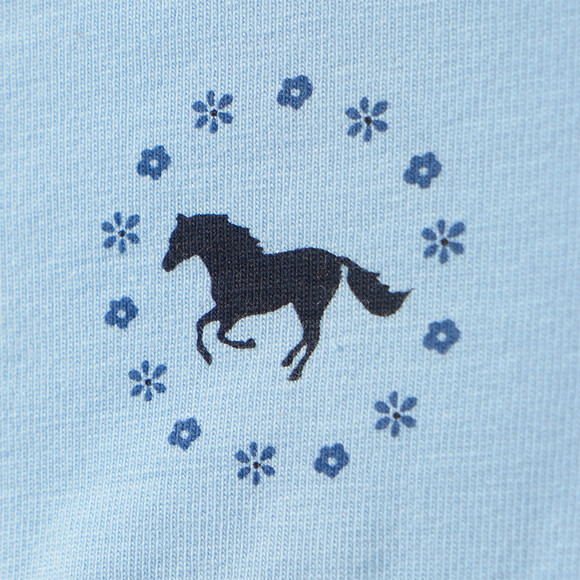 2 Mädchen Bustiers mit Pferde-Motiven