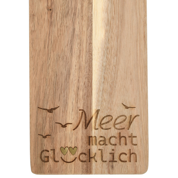 Schneidebrett mit Meer-Motiv