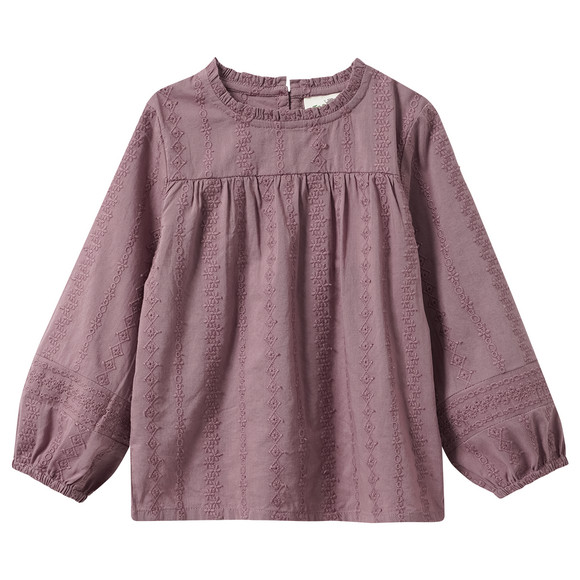 Bluse Bluse mit Stickerei