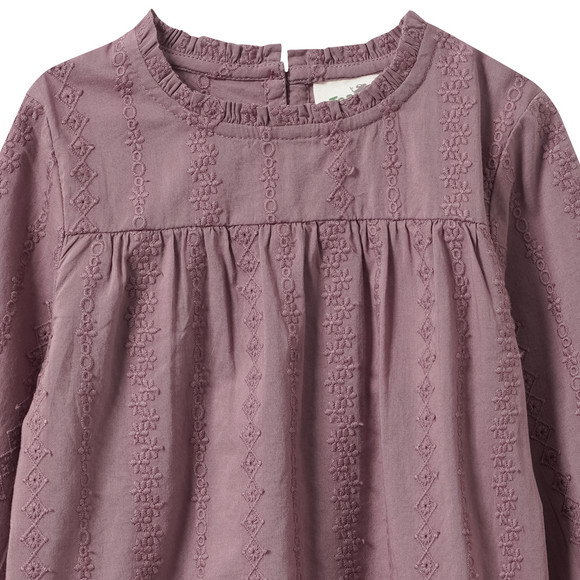 Bluse Bluse mit Stickerei