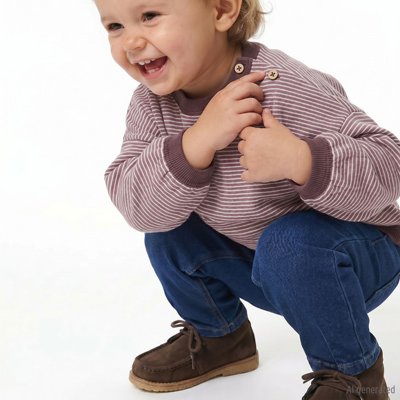 Baby Sweatshirt mit Streifen