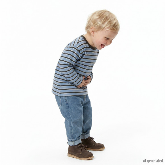Baby Barrel-Jeans mit Used-Waschung