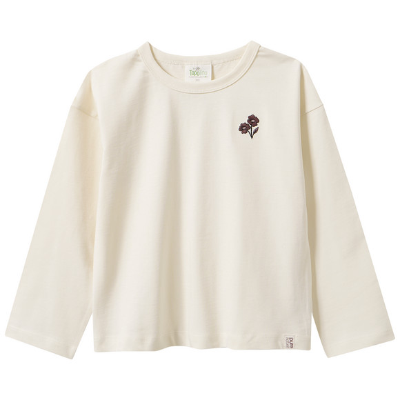 Mädchen Langarmshirt mit Stickerei