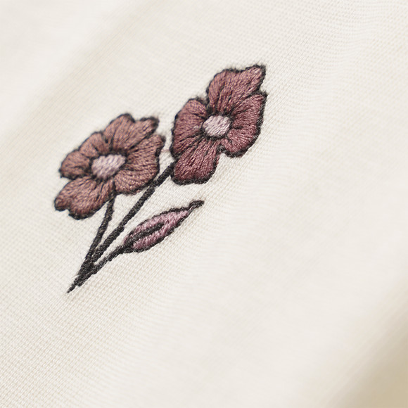 Mädchen Langarmshirt mit Stickerei