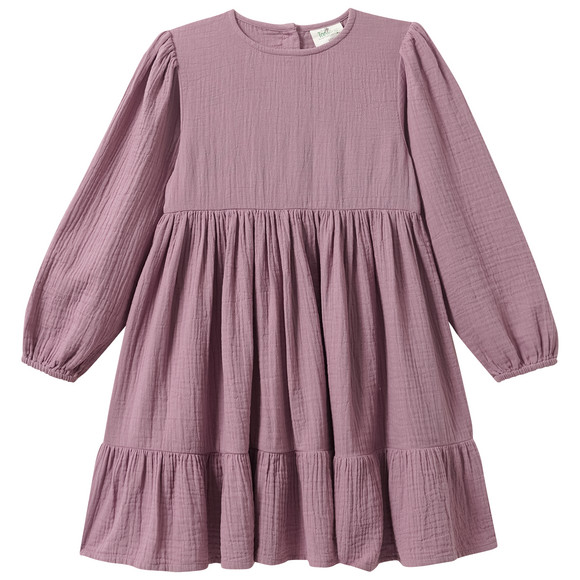 Mädchen Musselin-Kleid mit Volant