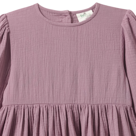 Mädchen Musselin-Kleid mit Volant