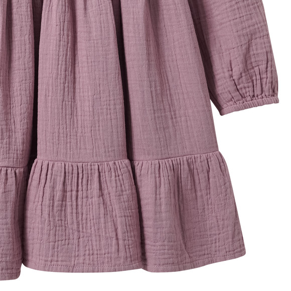 Mädchen Musselin-Kleid mit Volant