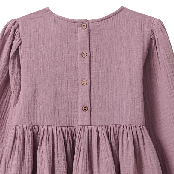 Mädchen Musselin-Kleid mit Volant