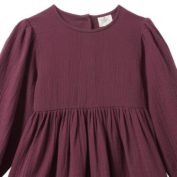 Mädchen Musselin-Kleid mit Volant