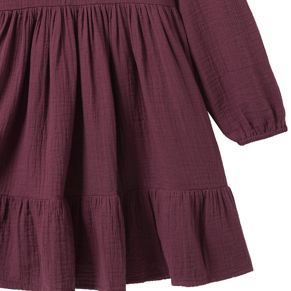 Mädchen Musselin-Kleid mit Volant