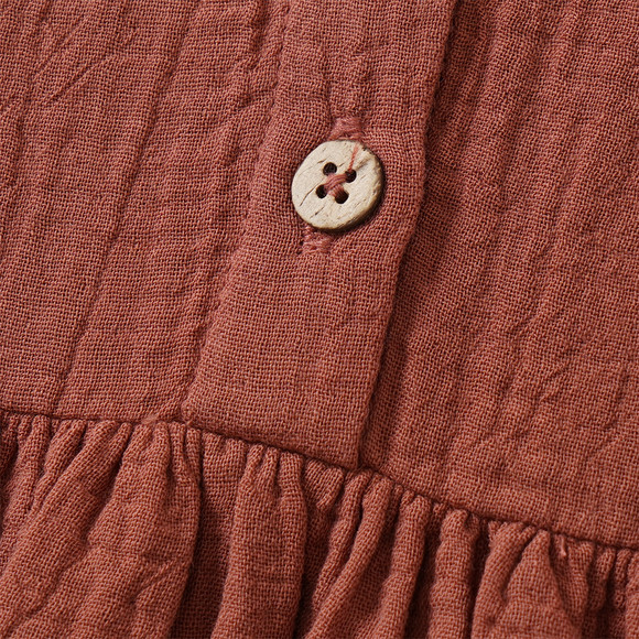 Mädchen Musselin-Kleid mit Volant