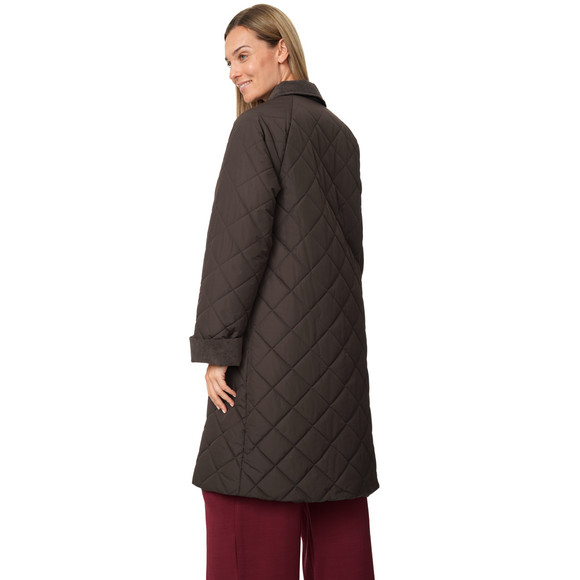 Damen Steppmantel mit Corddetails