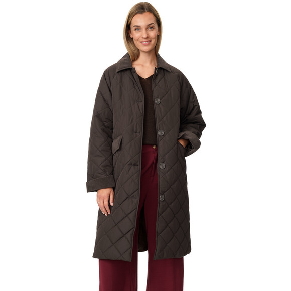 Damen Steppmantel mit Corddetails