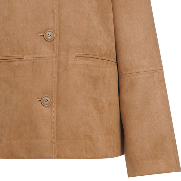 Damen Jacke in Veloursleder-Optik