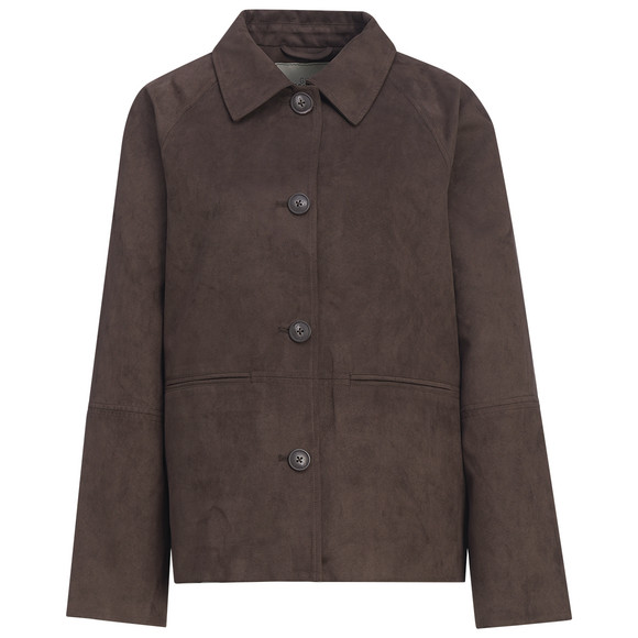 Damen Jacke in Veloursleder-Optik