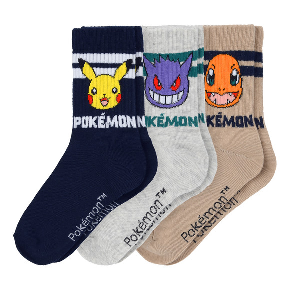 3 Paar Pokémon Socken im Set