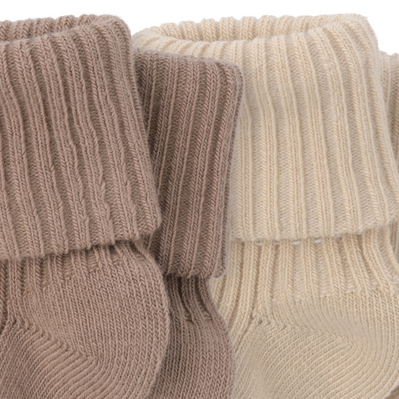 2 Paar Newborn Socken mit Umschlagbündchen