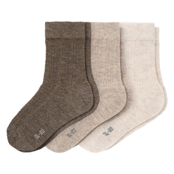 3 Paar Baby Socken mit Ajour-Muster