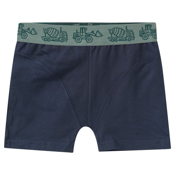 3 jongensboxers met bouwvoertuigen