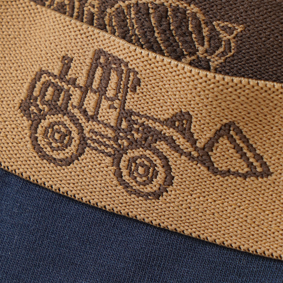 3 Jungen Boxer mit Baufahrzeugen