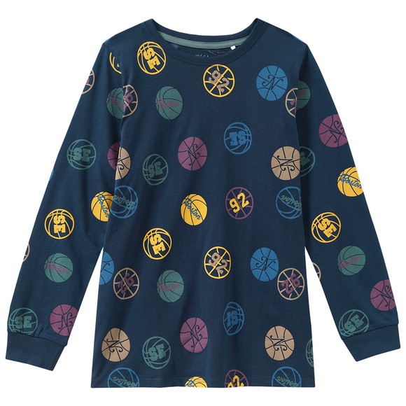 Pyjama voor jongens met balmotieven